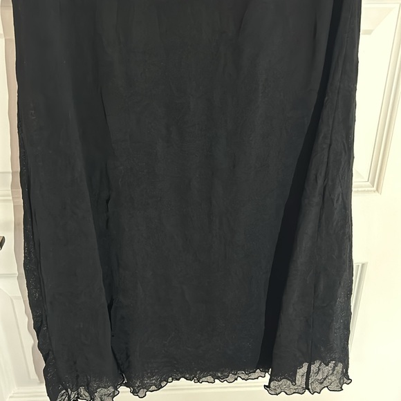 SANDWICH_ - lingerie slip little black dress mesh sheer size medium - Picture 11 of 11